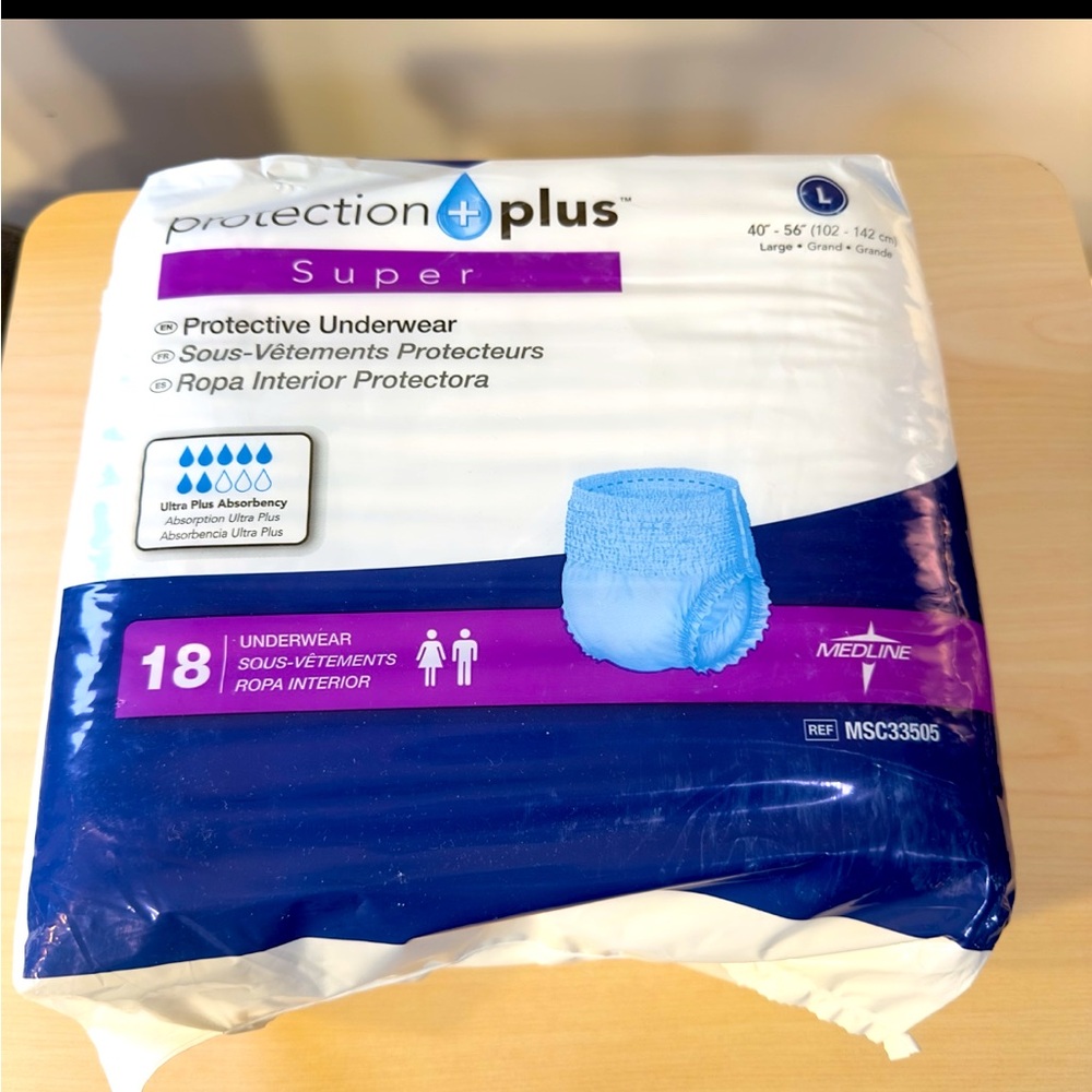 Super Absorbent Adult Disposable Underwear Size Large